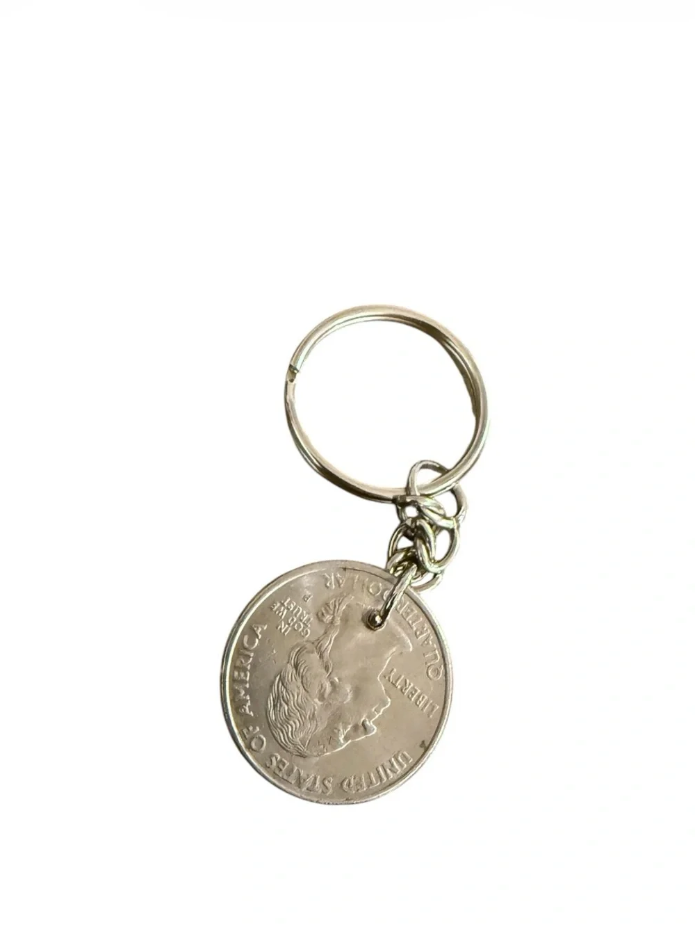 Chicago bears quarter keychain